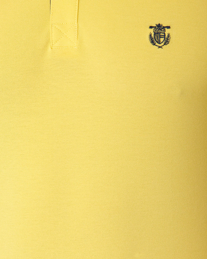 Yellow Polo Neck T-Shirt