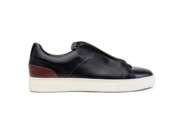 Moral Code York Men's Vegan Sneaker - #color_black-red
