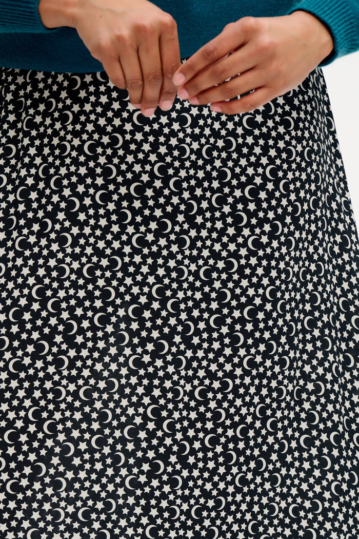 Zora Skirt - Monochrome Moon & Stars